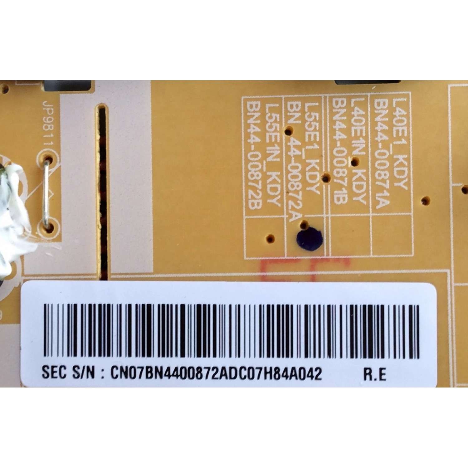 FUENTE SAMSUNG BN44-00872A / SUSTITUTA BN44-00872C / UN55k6500 / UE55K5600 / UE55K5500 / UE49K6550 / UE49K6000 / UE55K5502 / UE55K5589 / UE55K5582 / UE55K5580 / UE55K5579 / UE55K5572 / UE55K5570 / UE55K5515 / UE55K5510 / UE55K5505 / UE49K6000 / UE49K5672  - Imagen 2